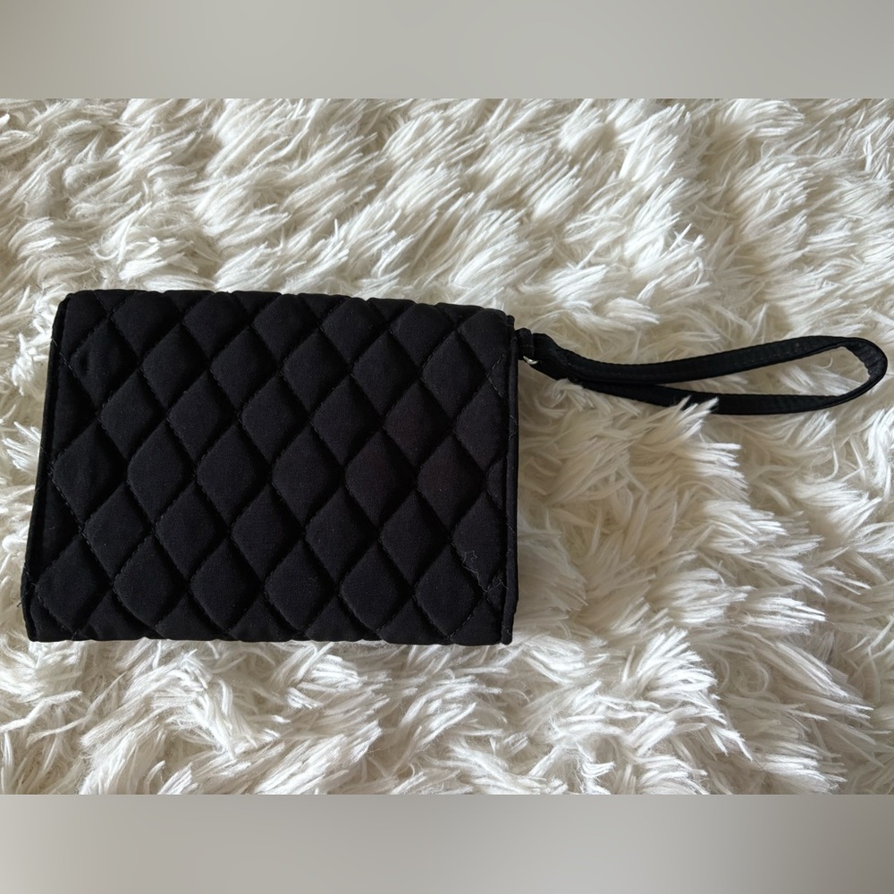 Vera Bradley Black Clutch Wristlet - Picture 3 of 5
